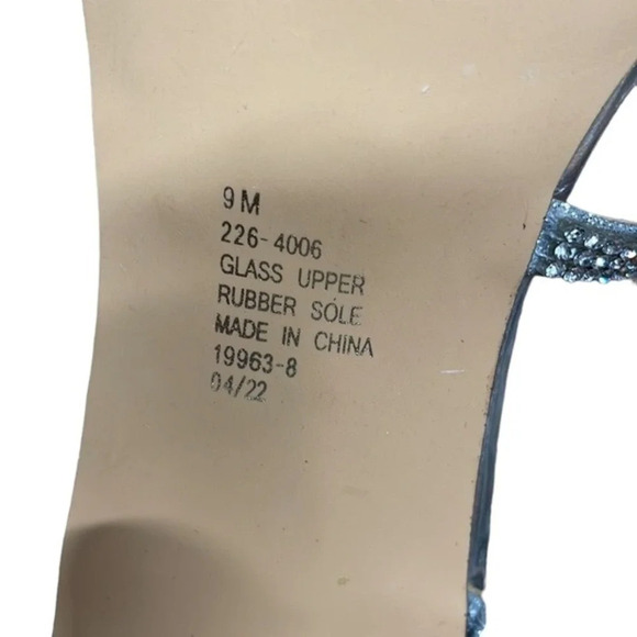 Silver L Miller Heels Size‎ 9 - Picture 8 of 9